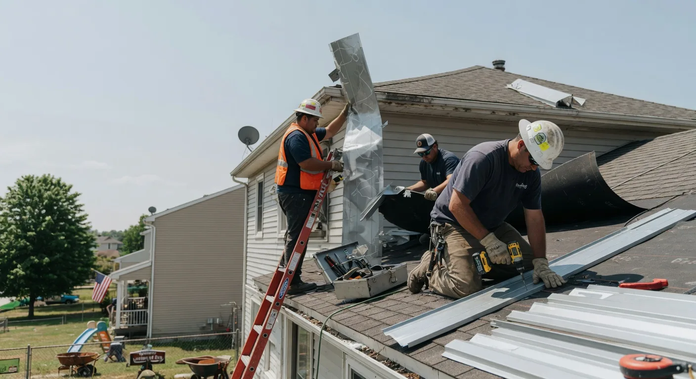 Storm Damage Metal Roof Repair in Loysburg, PA